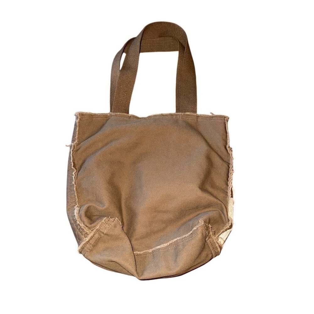 Life is Good Tote Bag Brown Medium Floral Daisy Applique Reusable Shopper boho - Picture 5 of 8